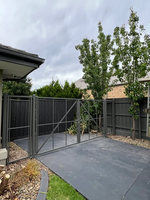 Steel Frame Merbau Gates