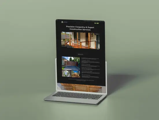 2L Constructions Website Mockup